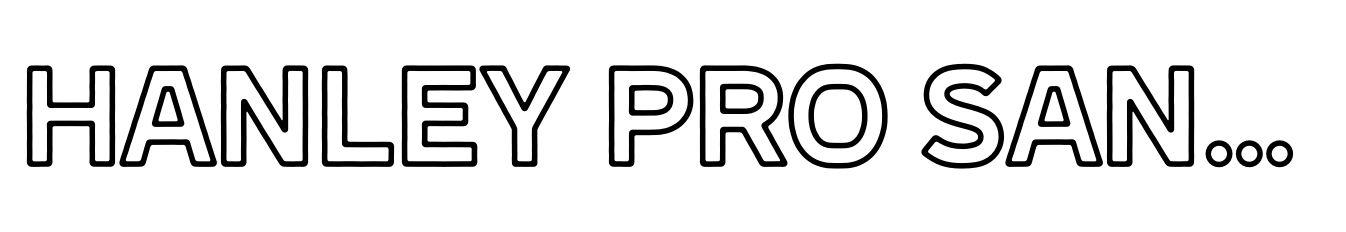 Hanley Pro Sans Wide Outline